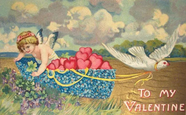 40 petits anges Cupidon des cartes de Saint-Valentin du début du XXème siècle Les anges Cupidon des cartes de Saint Valentin du debut du XXeme siecle 37 Les-anges-Cupidon-des-cartes-de-Saint-Valentin-du-debut-du-XXeme-siecle