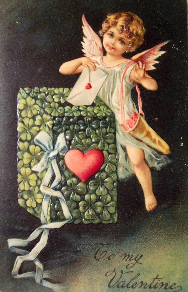 40 petits anges Cupidon des cartes de Saint-Valentin du début du XXème siècle Les anges Cupidon des cartes de Saint Valentin du debut du XXeme siecle 39 Les-anges-Cupidon-des-cartes-de-Saint-Valentin-du-debut-du-XXeme-siecle