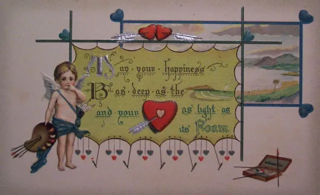 40 petits anges Cupidon des cartes de Saint-Valentin du début du XXème siècle Les anges Cupidon des cartes de Saint Valentin du debut du XXeme siecle 4 Les-anges-Cupidon-des-cartes-de-Saint-Valentin-du-debut-du-XXeme-siecle