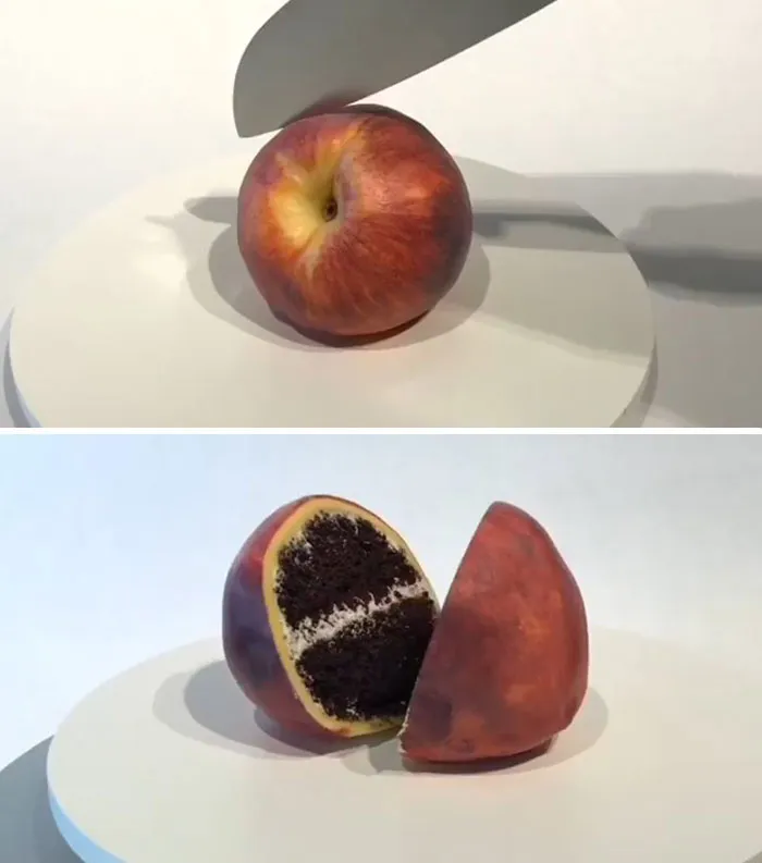 Les surprenants gâteaux en trompe l'oeil de Natalie Sideserf Les surprenants gateaux en trompe l oeil de Natalie Sideserf 3 pomme Les-surprenants-gateaux-en-trompe-l-oeil-de-Natalie-Sideserf-3-pomme