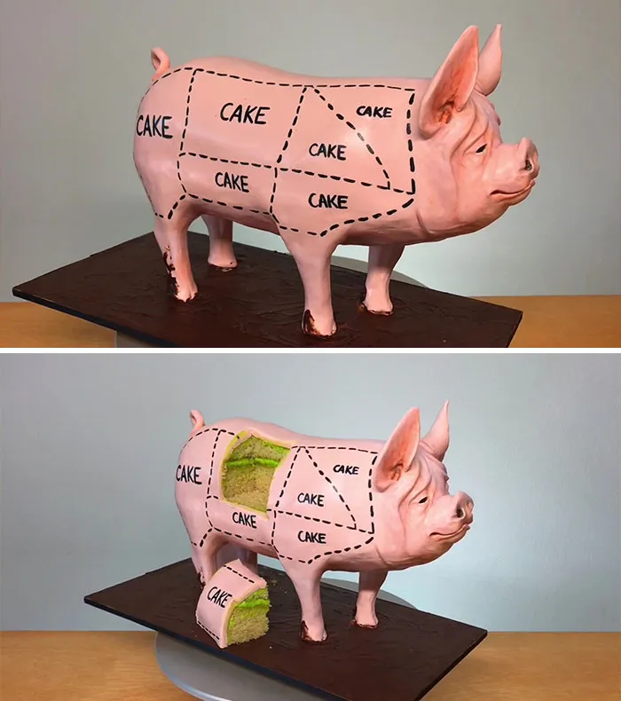 Les surprenants gâteaux en trompe l'oeil de Natalie Sideserf Les surprenants gateaux en trompe l oeil de Natalie Sideserf 5 cochon Les-surprenants-gateaux-en-trompe-l-oeil-de-Natalie-Sideserf-5-cochon