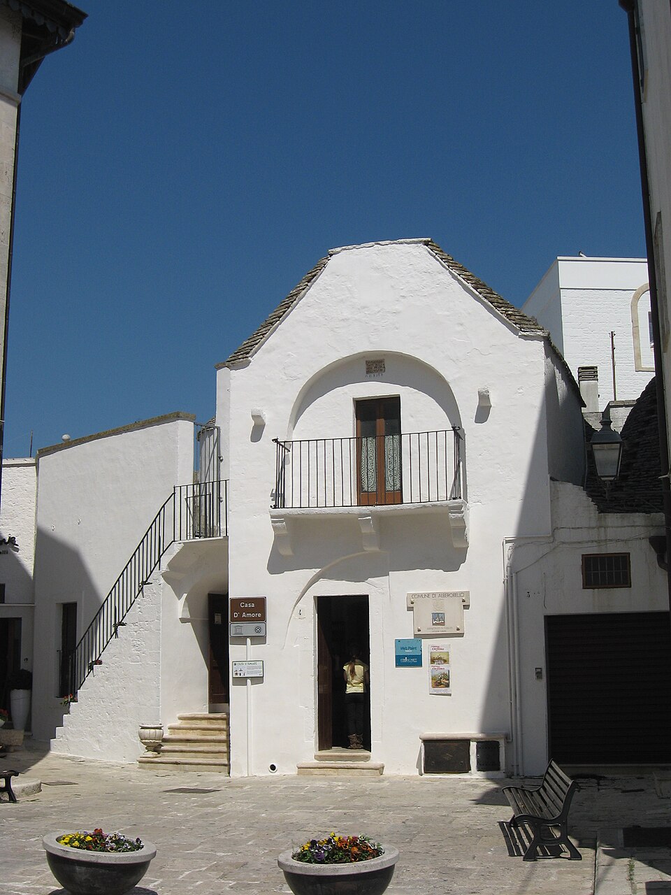 Casa d’Amore à Alberobello construite après l’affranchissement de 1797 Casa d’Amore à Alberobello construite après l’affranchissement de 1797
