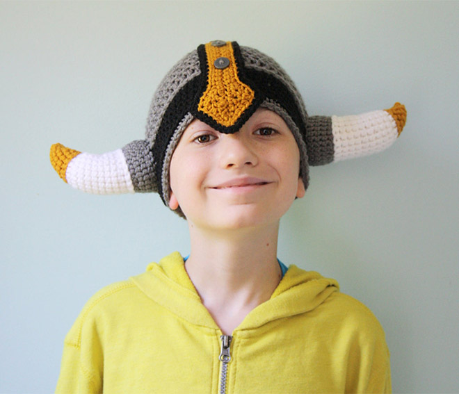Des bonnets de viking au crochet Des bonnets de viking au crochet 12 Des-bonnets-de-viking-au-crochet-12