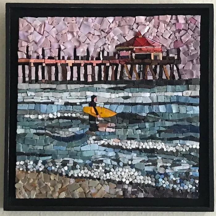 Des mosaïques sur des surfs et autres supports Des mosaiques sur des surfs et autres supports 12 Des-mosaiques-sur-des-surfs-et-autres-supports