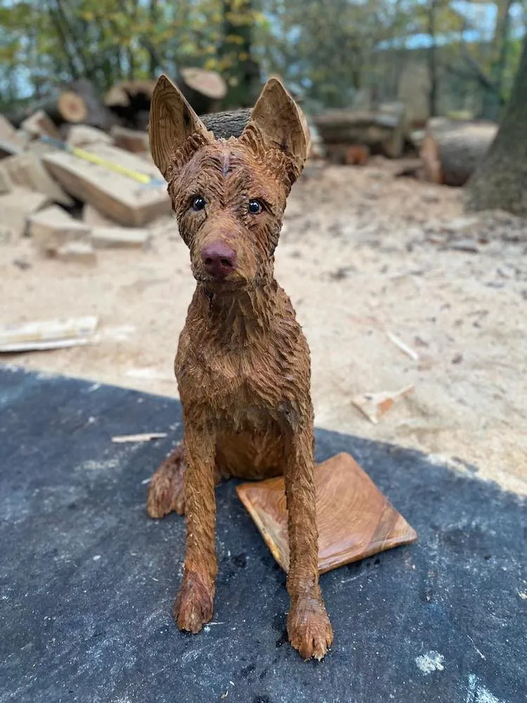 Les sculptures de chiens à la tronçonneuse de Michael Jones Les sculptures de chiens a la tronconneuse de Michael Jones 6 chien Les-sculptures-de-chiens-a-la-tronconneuse-de-Michael-Jones-1-chien