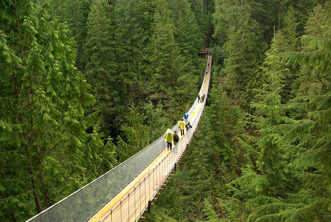 Pont suspendu de Capilano à North Vancouver en Colombie-Britannique Pont suspendu de Capilano à North Vancouver en Colombie-Britannique