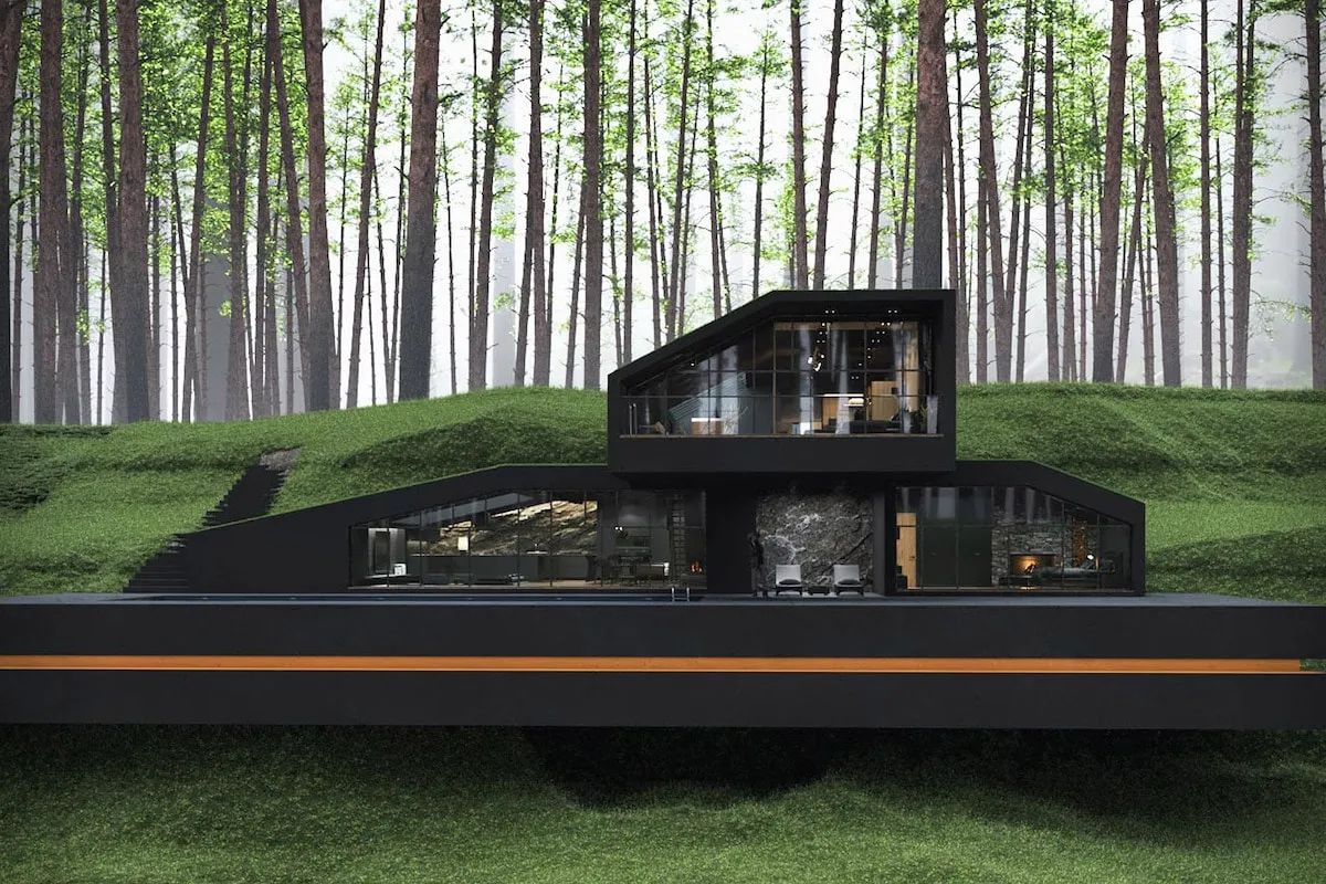 Black Villa, un concept de maison noire dans le Harriman State Park de New York Black Villa un concept de maison noire dans le Harriman State Park de New York 2 Black-Villa-un-concept-de-maison-noire-dans-le-Harriman-State-Park-de-New-York