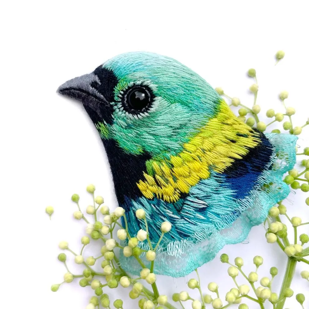 De magnifiques broches d'oiseaux en broderie De magnifiques broches d oiseaux en broderie 22 De-magnifiques-broches-d-oiseaux-en-broderie