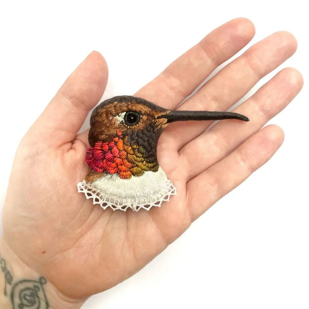 De magnifiques broches d'oiseaux en broderie De magnifiques broches d oiseaux en broderie 25 De-magnifiques-broches-d-oiseaux-en-broderie