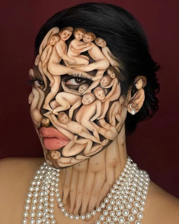 de nouveaux body painting surréalistes par Mimi Choi de nouveaux body painting surrealistes par Mimi Choi 10 de-nouveaux-body-painting-surrealistes-par-Mimi-Choi