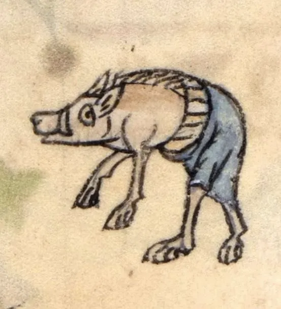 40 créatures bizarres des peintures du moyen âge 40 creatures bizarres des peintures du moyen age 19 sanglier 40-creatures-bizarres-des-peintures-du-moyen-age-19-sanglier.