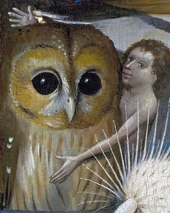 40 créatures bizarres des peintures du moyen âge 40 creatures bizarres des peintures du moyen age 32 chouette 40-creatures-bizarres-des-peintures-du-moyen-age-32-chouette