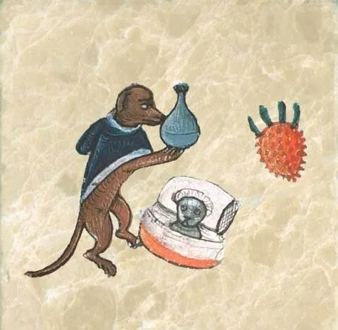 40 créatures bizarres des peintures du moyen âge 40 creatures bizarres des peintures du moyen age 35 chien medecin 40-creatures-bizarres-des-peintures-du-moyen-age-35-chien-medecin