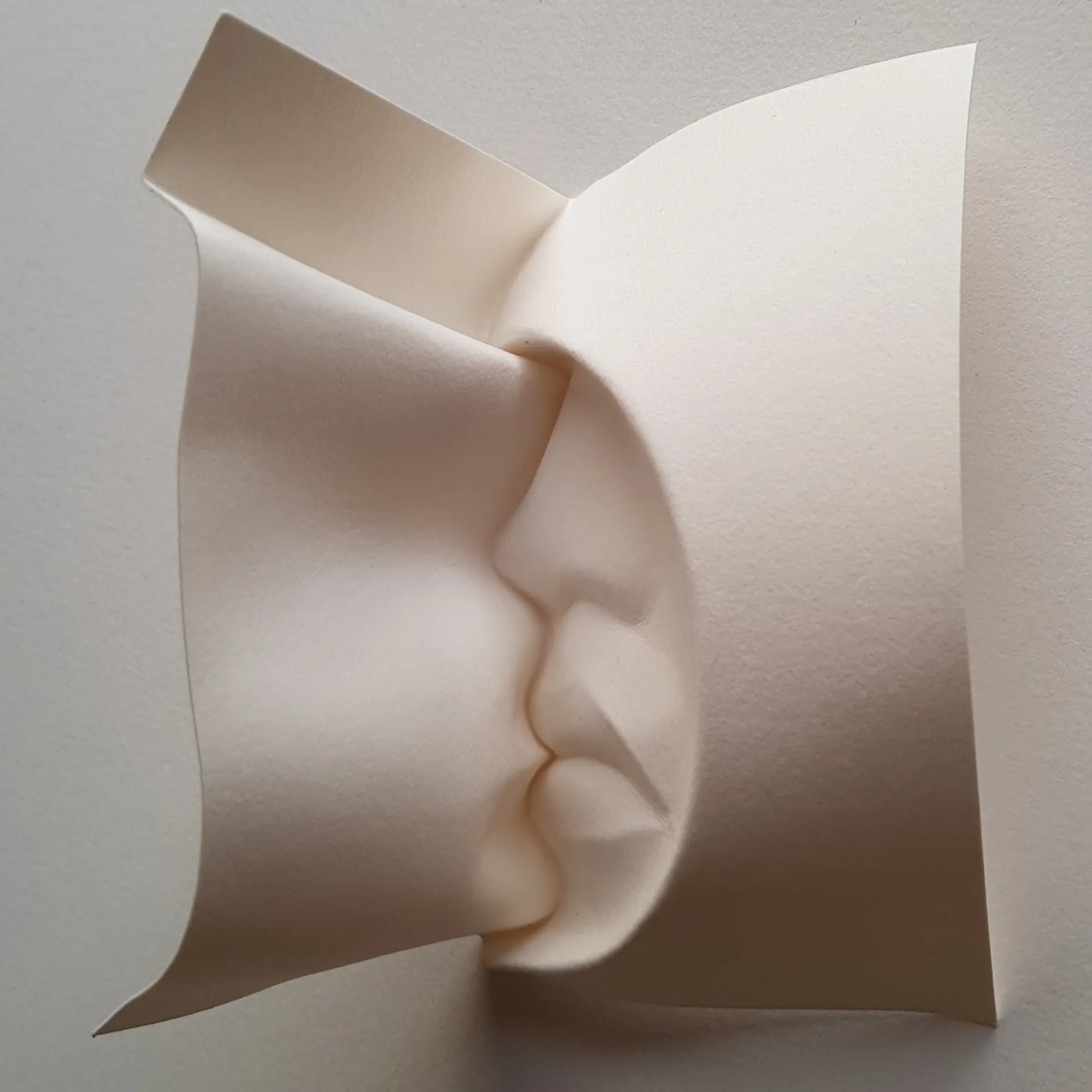 Des visages et des baisers en papier froissé Des visages et des baisers en papier froisse origami polly verity 2 Des-visages-et-des-baisers-en-papier-froisse-origami-polly-verity-2
