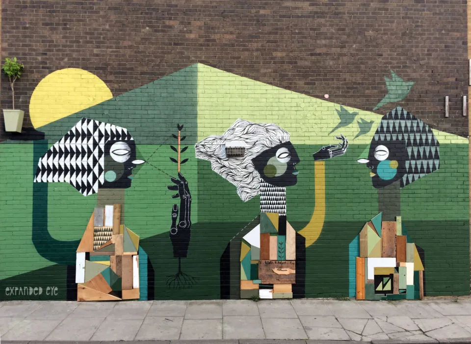 D'élégants tatouages cubistes et surréalistes par Expanded Eye fresques sculptures expanded eye 1 fresques-sculptures-expanded-eye-1