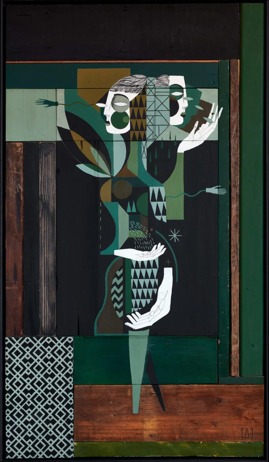 D'élégants tatouages cubistes et surréalistes par Expanded Eye fresques sculptures expanded eye 7 fresques-sculptures-expanded-eye-7