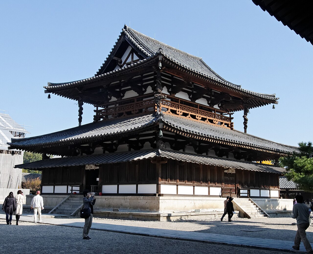 Kondo du temple Horyuji, l'un des plus vieux bâtiments en bois du monde Kondo du temple Horyuji, l'un des plus vieux bâtiments en bois du monde