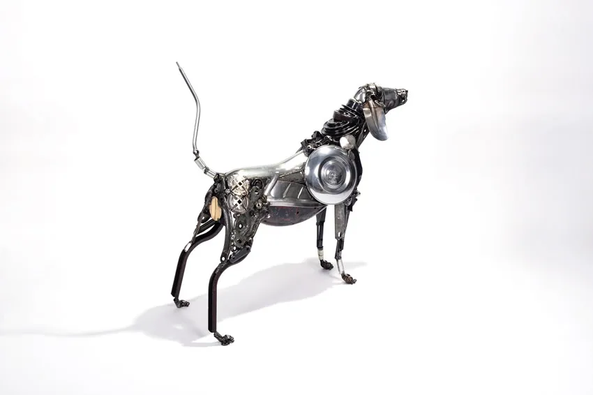 De magnifiques sculptures en recyclage de métaux automobile De magnifiques sculptures en recyclage de metaux james corbett 5 chien De-magnifiques-sculptures-en-recyclage-de-metaux-james-corbett-5-chien