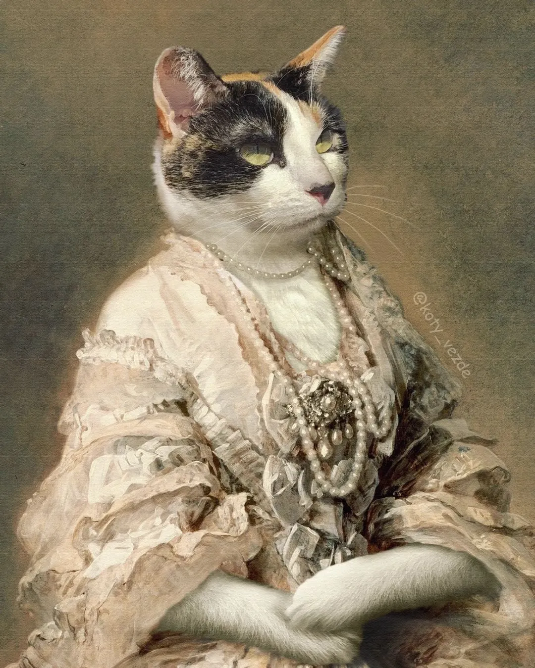 Des chats dans des portraits classiques Des chats dans des portraits classiques photoshop 13 Des-chats-dans-des-portraits-classiques-photoshop-13