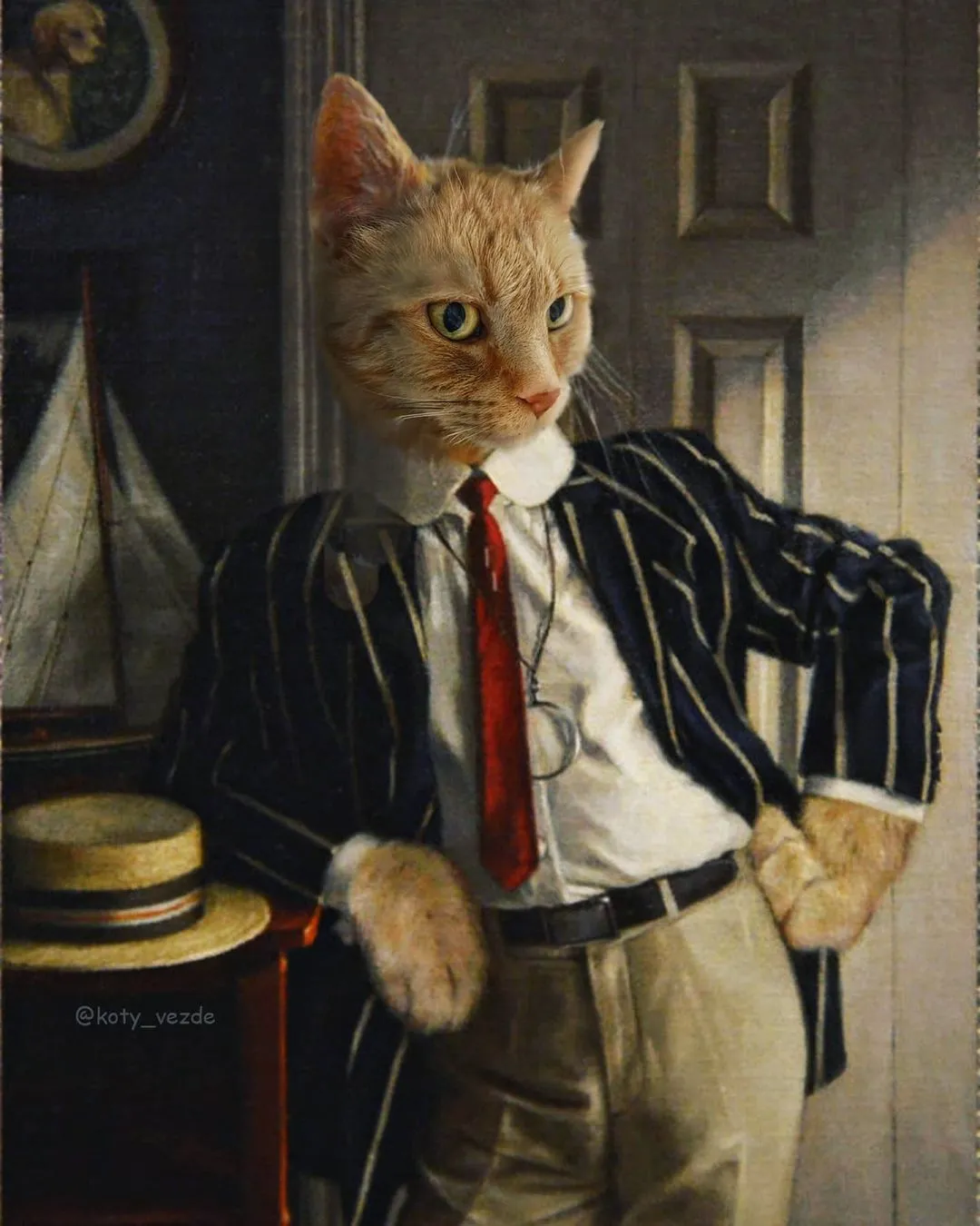 Des chats dans des portraits classiques Des chats dans des portraits classiques photoshop 2 Des-chats-dans-des-portraits-classiques-photoshop-2