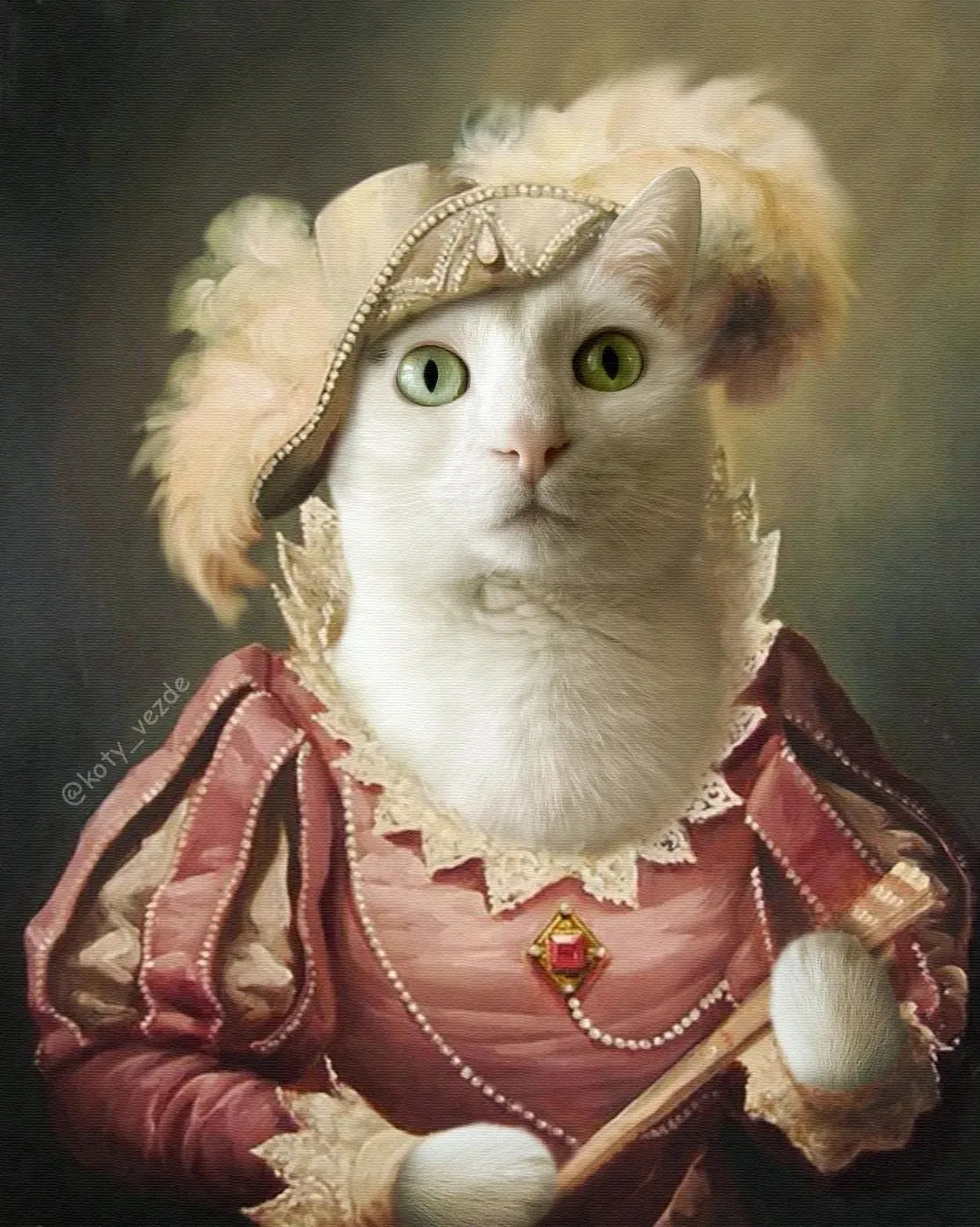 Des chats dans des portraits classiques Des chats dans des portraits classiques photoshop 23 Des-chats-dans-des-portraits-classiques-photoshop-23