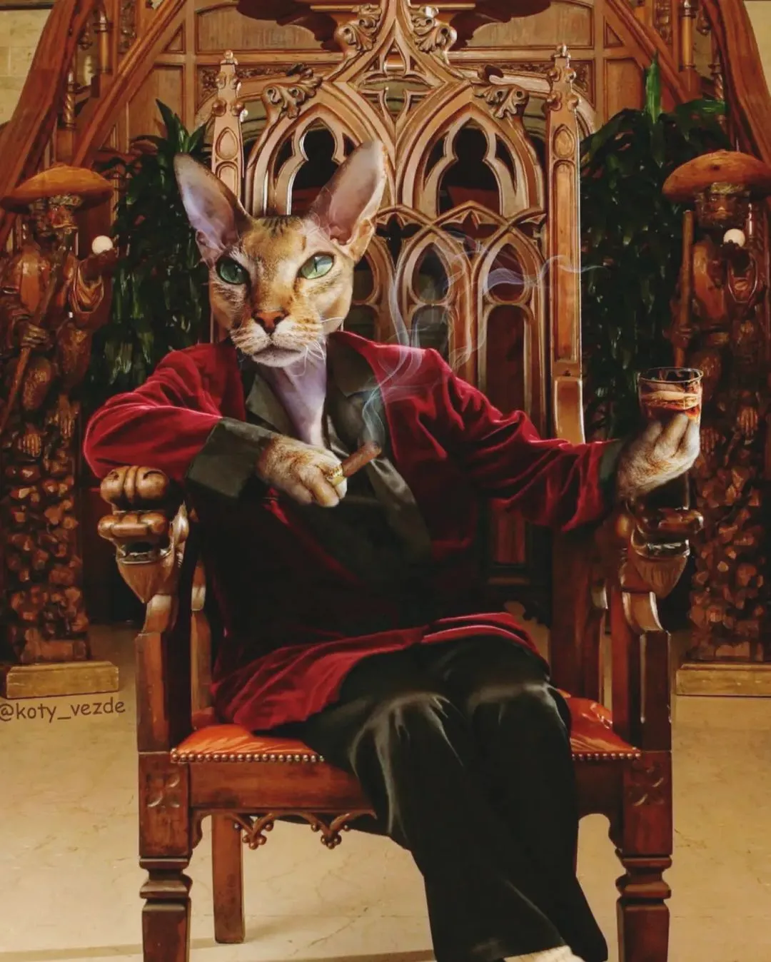 Des chats dans des portraits classiques Des chats dans des portraits classiques photoshop 24 Des-chats-dans-des-portraits-classiques-photoshop-14