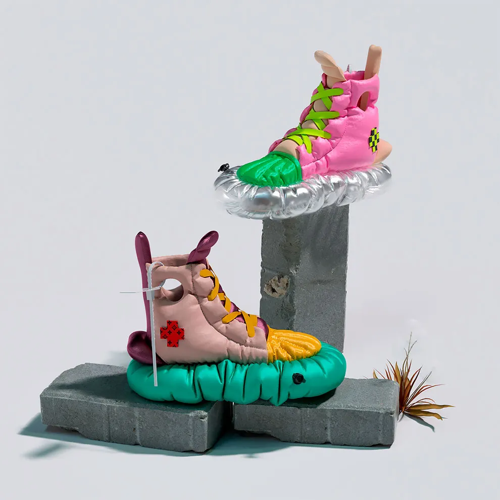 Des chaussures Nike déconstruites et autres chaussures bizarres Des chaussures Nike deconstruites et autres chaussures bizarres design recyclage 24 Des-chaussures-Nike-deconstruites-et-autres-chaussures-bizarres-design-recyclage-23