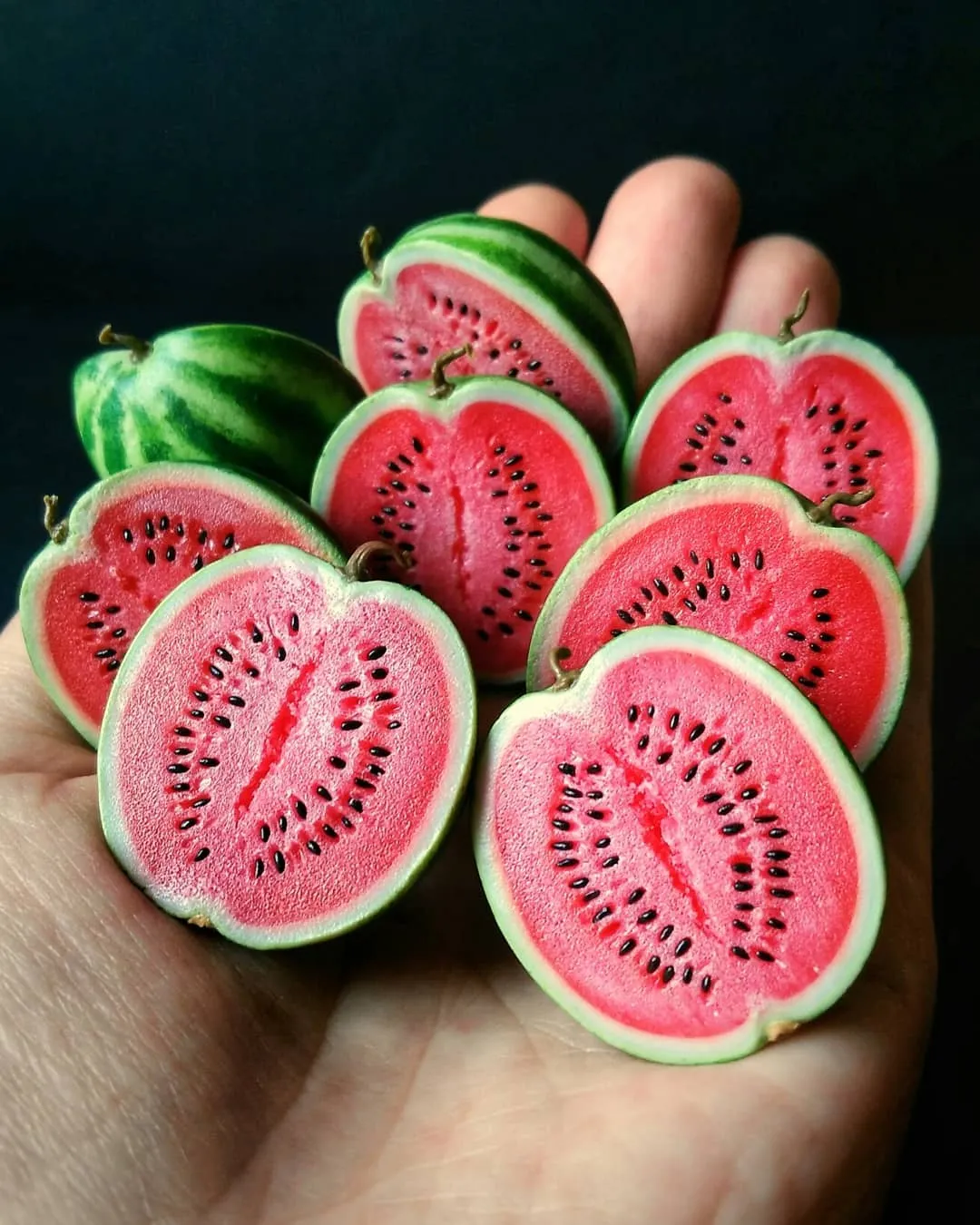 Des miniatures réalistes en argile des miniatures realistes en argile 15 pasteque des-miniatures-realistes-en-argile-15-pasteque