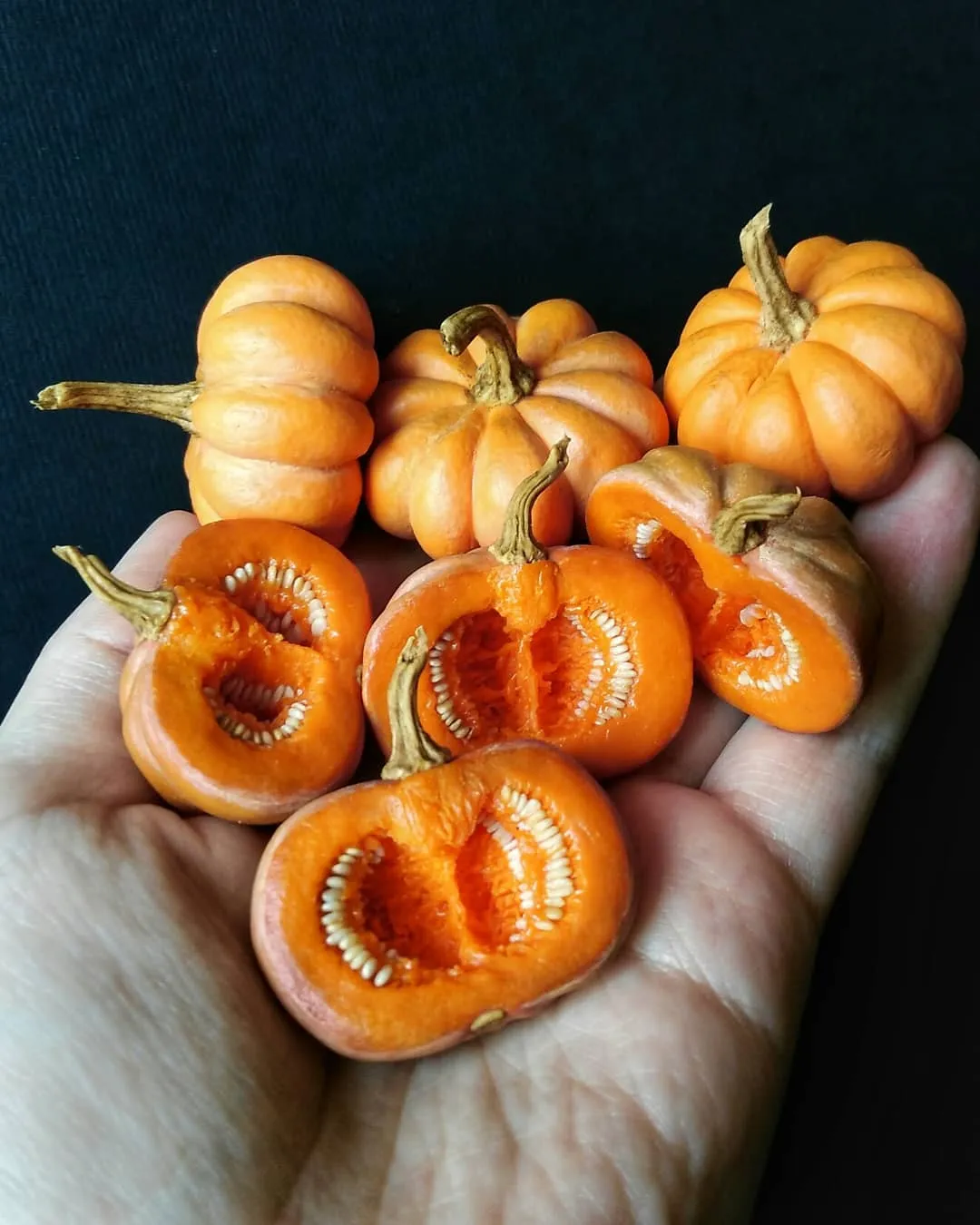 Des miniatures réalistes en argile des miniatures realistes en argile 16 citrouille des-miniatures-realistes-en-argile-16-citrouille