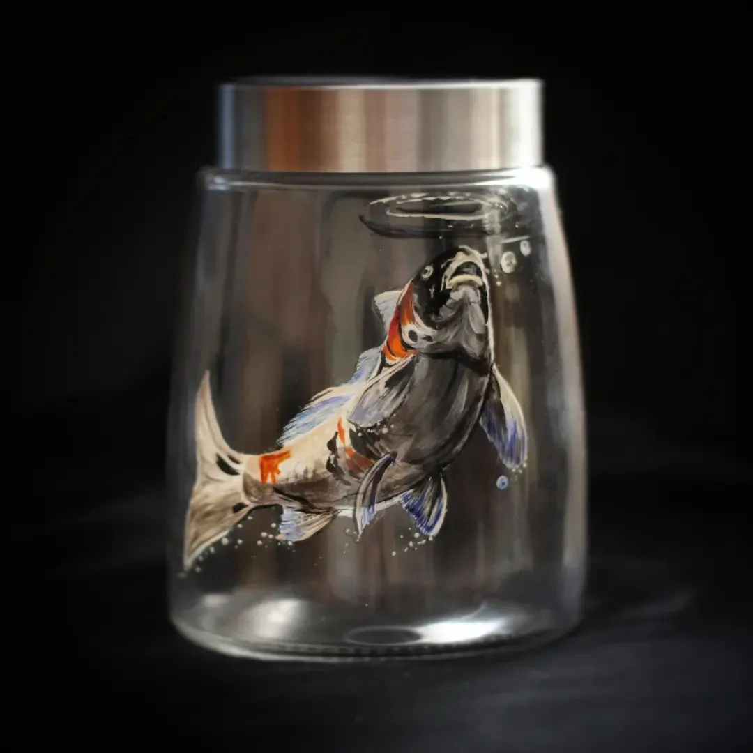 Des bocaux et des verres avec des peintures décoratives Des bocaux et des verres avec des peintures decoratives 18 Des-bocaux-et-des-verres-avec-des-peintures-decoratives-18