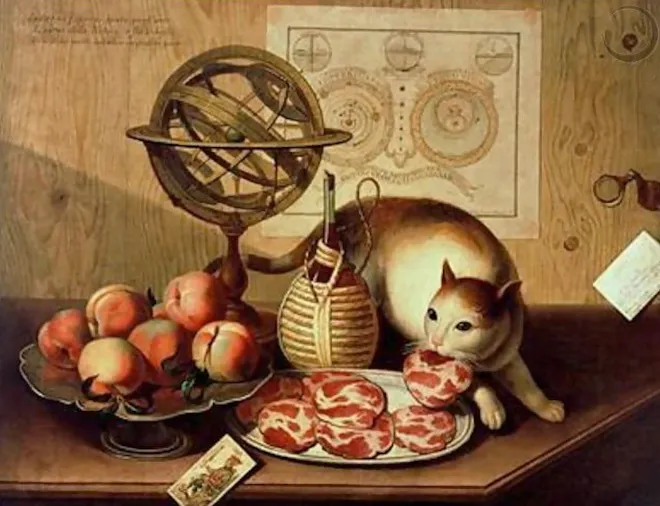 Les chats volent la nourriture dans les natures mortes de la Renaissance Les chats volent la nourriture dans les natures mortes de la Renaissance 2 sebastien lazzari Les-chats-volent-la-nourriture-dans-les-natures-mortes-de-la-Renaissance-2-sebastien-lazzari.