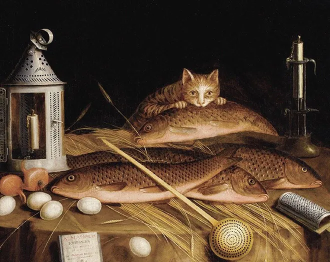 Les chats volent la nourriture dans les natures mortes de la Renaissance Les chats volent la nourriture dans les natures mortes de la Renaissance 6 sebastien stoskopff Les-chats-volent-la-nourriture-dans-les-natures-mortes-de-la-Renaissance-6-sebastien-stoskopff.