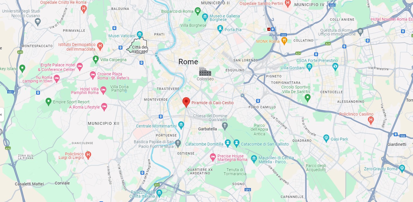 La pyramide de Cestius, une étrange pyramide à Rome la pyramide de cestius etrange pyramide a rome maps la-pyramide-de-cestius-etrange-pyramide-a-rome-maps