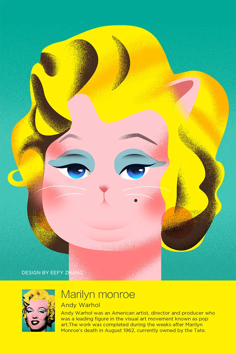 Famous Kitty - Des chats dans des portraits célèbres Famous Kitty Des chats dans des portraits celebres 4 marilyn monroe andy warhol Famous-Kitty-Des-chats-dans-des-portraits-celebres-4-marilyn-monroe-andy-warhol.