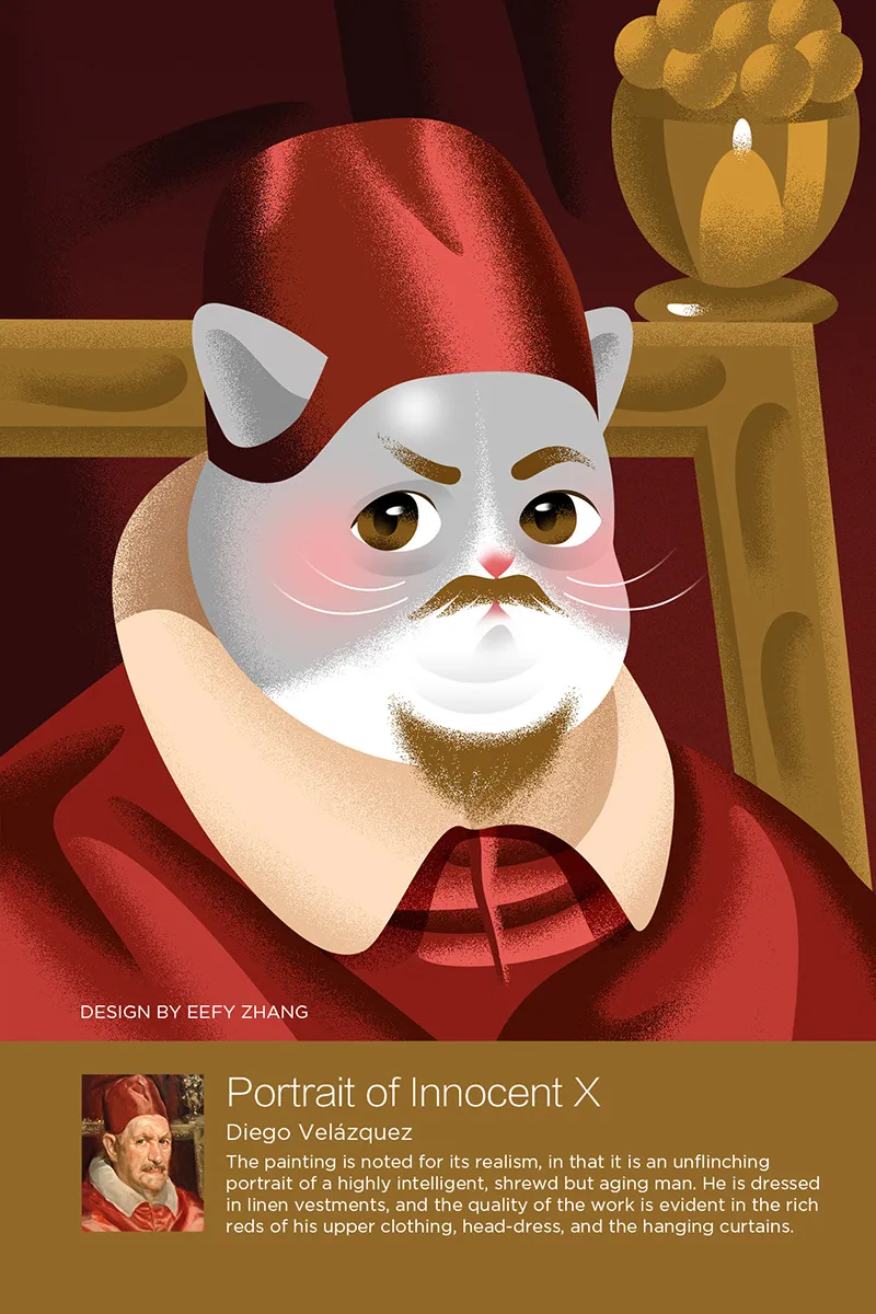 Famous Kitty - Des chats dans des portraits célèbres Famous Kitty Des chats dans des portraits celebres 6 portrait de innocent x diego velasquez Famous-Kitty-Des-chats-dans-des-portraits-celebres-6-portrait-de-innocent-x-diego-velasquez