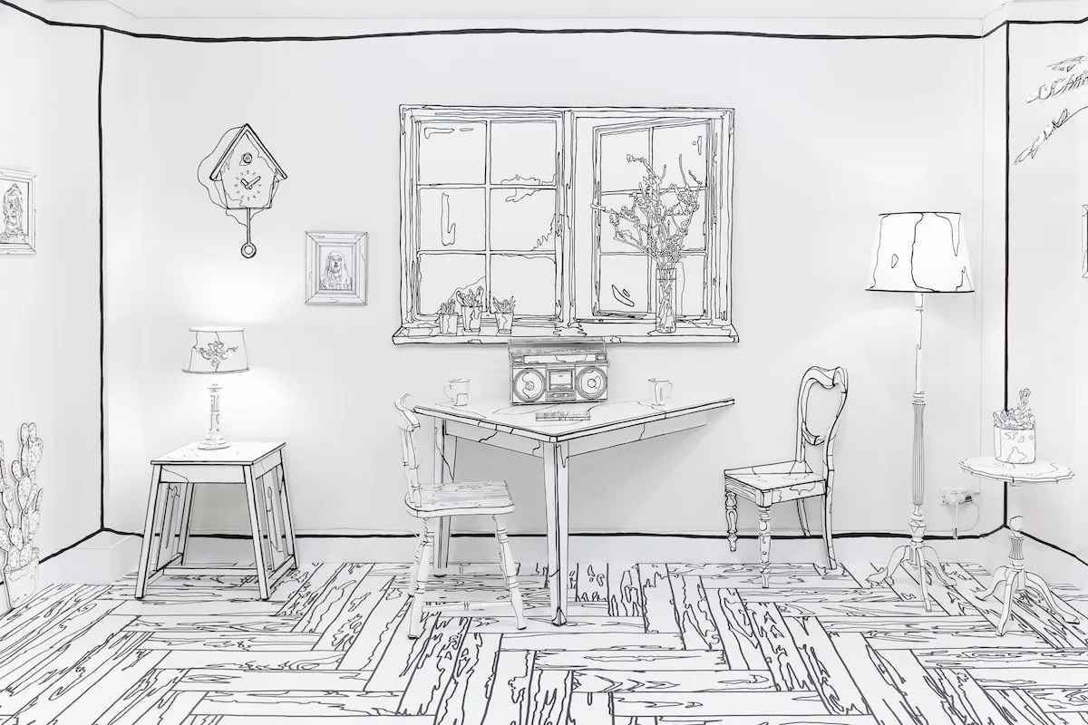 Une installation d'un intérieur de maison en 2D Une installation d un interieur de maison en 2D anastasia parmson 3 Une-installation-d-un-interieur-de-maison-en-2D-anastasia-parmson-3