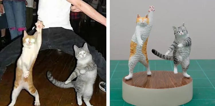 Des mèmes internet en sculptures memes internet en sculptures meme chat 12 memes-internet-en-sculptures-meme-chat-12