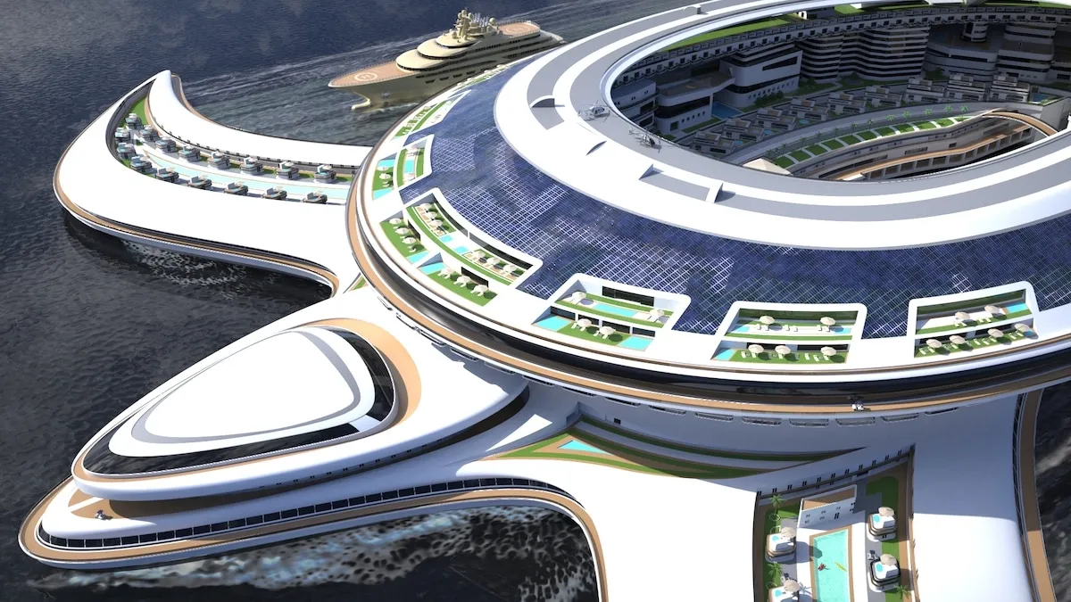 Pangeos, un yacht géant en forme de tortue embarquant une ville pangeos un yacht geant en forme de tortue embarquant une ville 4 pangeos-un-yacht-geant-en-forme-de-tortue-embarquant-une-ville-4