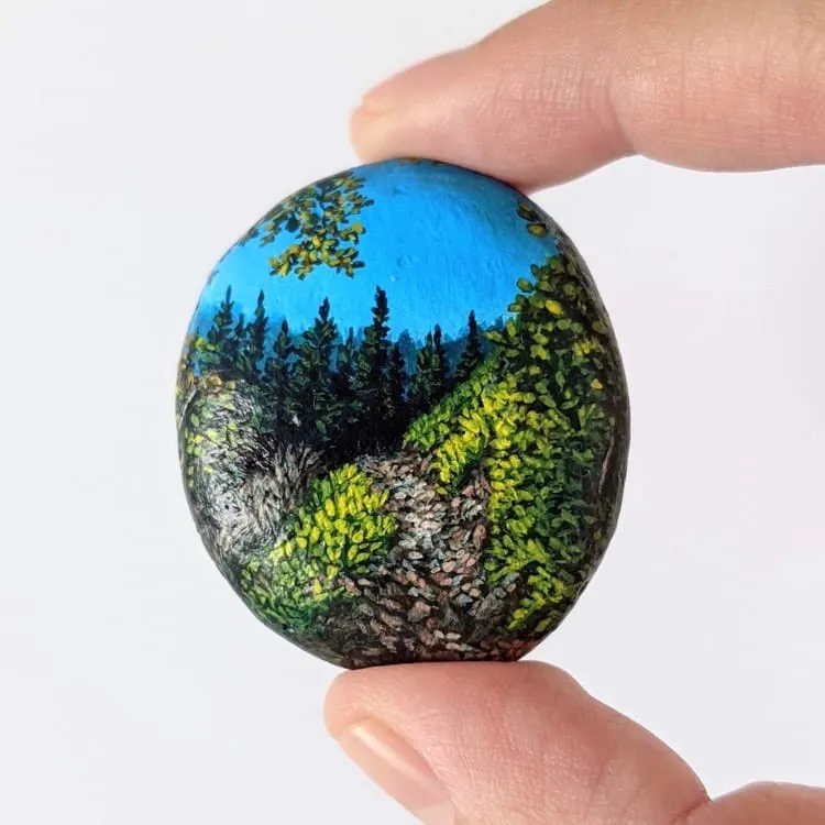 Des paysages de l'Oregon en peinture sur des galets des paysages de loregon en peinture sur des galets 6 des-paysages-de-loregon-en-peinture-sur-des-galets-6