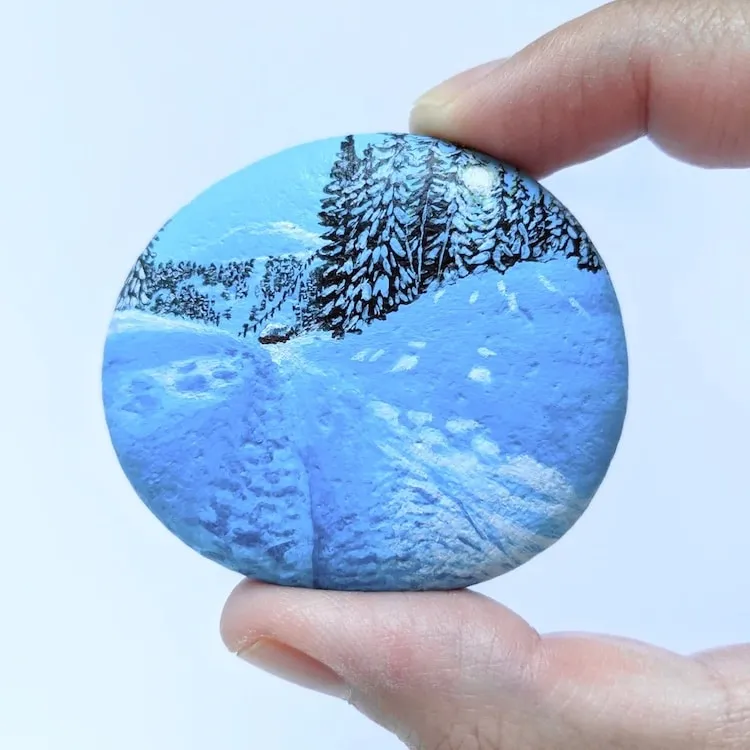 Des paysages de l'Oregon en peinture sur des galets des paysages de loregon en peinture sur des galets 9 des-paysages-de-loregon-en-peinture-sur-des-galets-9