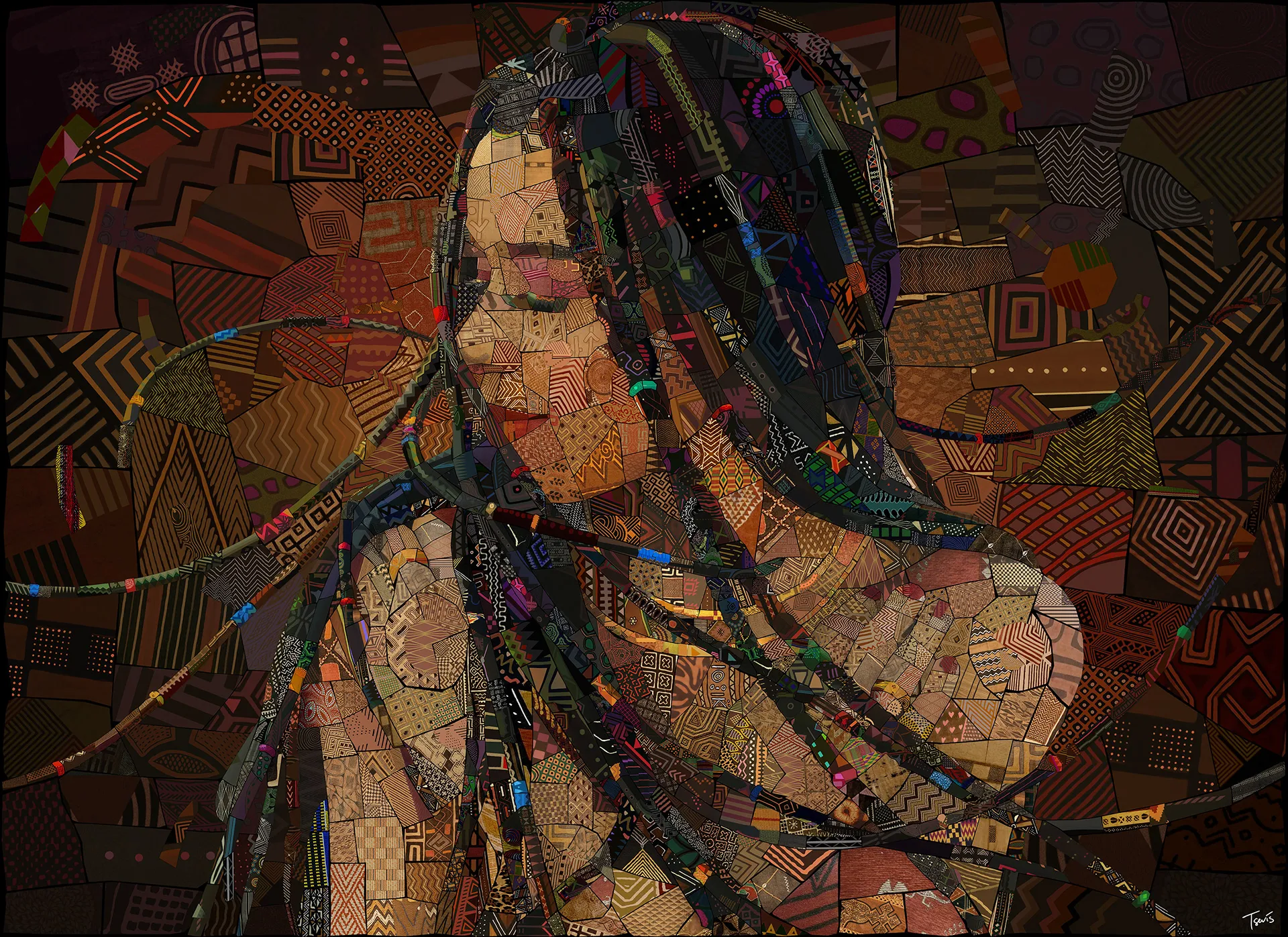 Des portraits de femmes africaines en mosaïque des portraits de femmes africaines en mosaique 4 des-portraits-de-femmes-africaines-en-mosaique-4