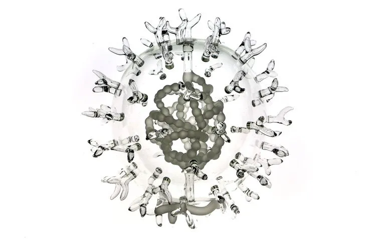 Des sculptures en verre de virus et autres éléments microbiologiques des sculptures en verre de virus et autres elements microbiologiques 1 hepatite c des-sculptures-en-verre-de-virus-et-autres-elements-microbiologiques-1-hepatite-c