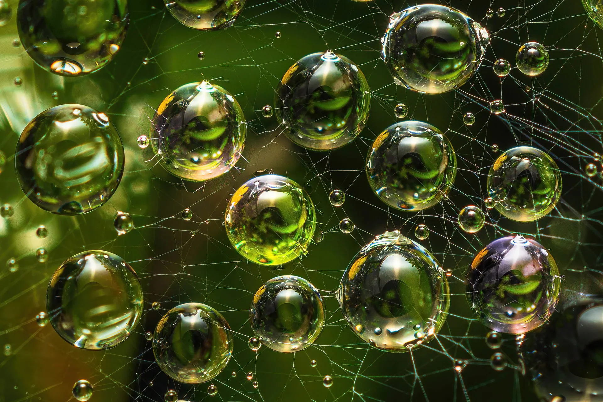 Des macros de gouttes d'eau sur des plumes d'oiseau et autres macrophotographie des gouttes deau dans une toile d araignee 2 macrophotographie-des-gouttes-deau-dans-une-toile-d-araignee-2