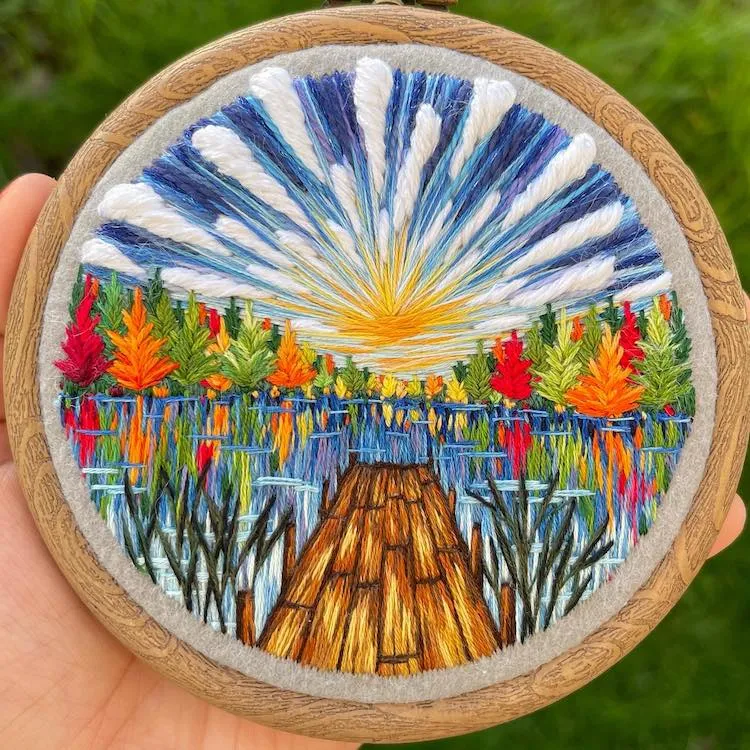 Des scènes naturelles en broderies de fils et de perles des scenes naturelles en broderies de fils et de perles 13 des-scenes-naturelles-en-broderies-de-fils-et-de-perles-13