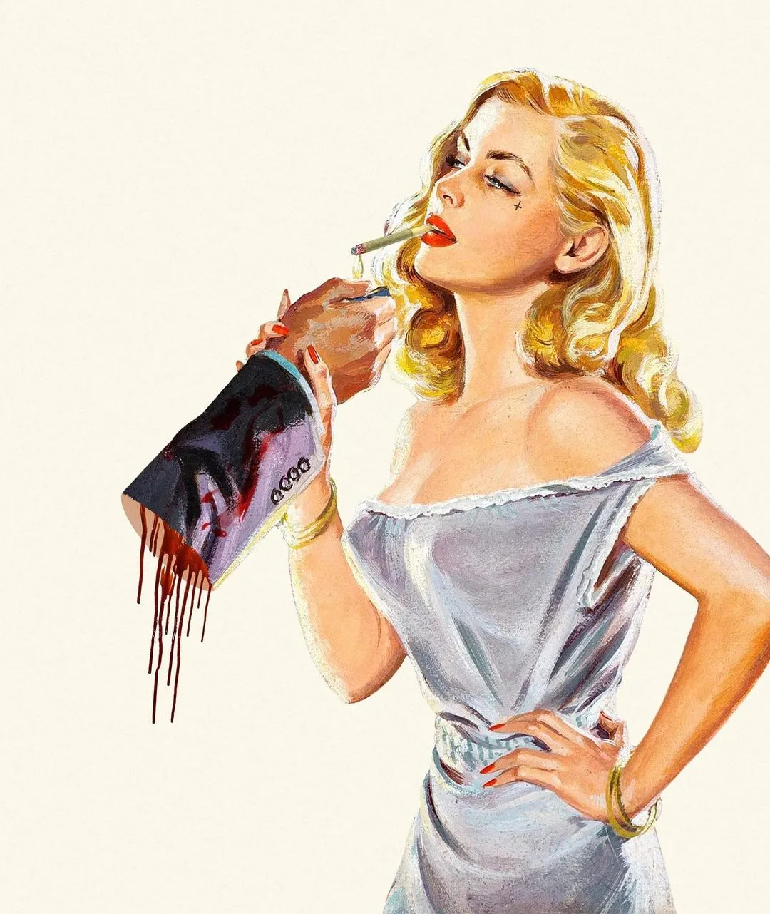 Les collages rétro provocants de Figaro Many les collages retro provocants de figaro many 2 les-collages-retro-provocants-de-figaro-many-2