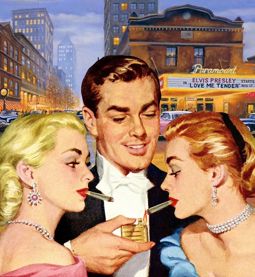 Les collages rétro provocants de Figaro Many les collages retro provocants de figaro many 3 les-collages-retro-provocants-de-figaro-many-3