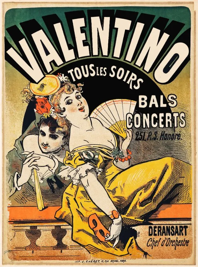 Les affiches de Jules Chéret, père du poster moderne les affiches de jules cheret pere du poster moderne 1 valentino les-affiches-de-jules-cheret-pere-du-poster-moderne-1-valentino