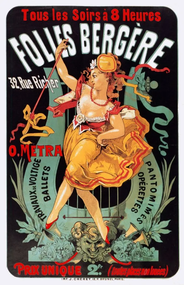 Les affiches de Jules Chéret, père du poster moderne les affiches de jules cheret pere du poster moderne 3 folies bergeres es-affiches-de-jules-cheret-pere-du-poster-moderne-3-folies-bergeres.
