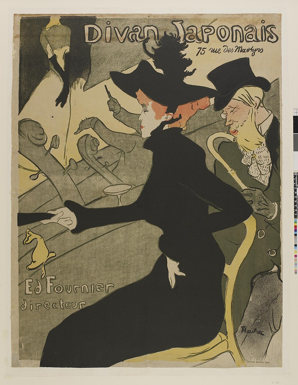 divan japonais toulouse lautrec jane avril Jane Avril dans Divan Japonais de Toulouse-Lautrec en 1892-1893