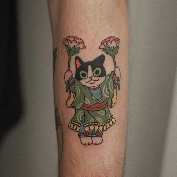 Les tatouages rigolos de chats de Jojo les tatouages rigolos de chats de jojo 12 les-tatouages-rigolos-de-chats-de-jojo-12